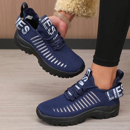 Cushioned Mesh Running Sneakers