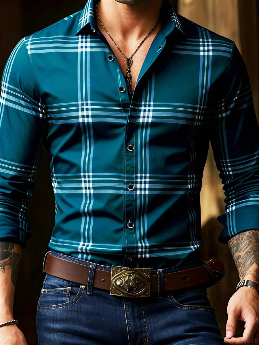 Printed Long Sleeve Shirt