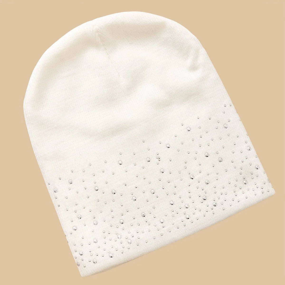 Rhinestone Studded Beanie