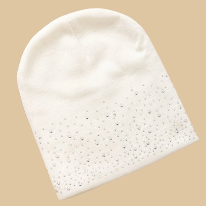 Rhinestone Studded Beanie