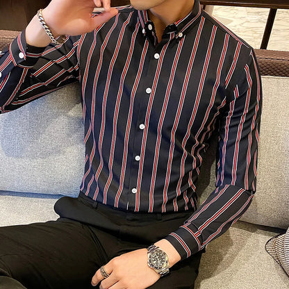 Striped Wedding Dress Shirt