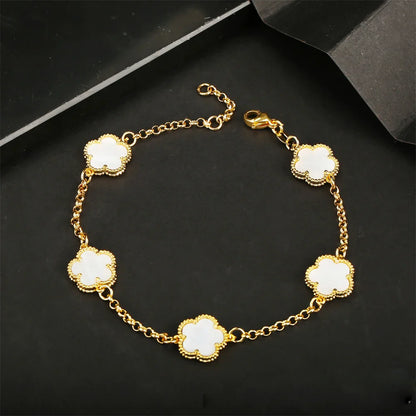 Five Leaf Flower Bracelet