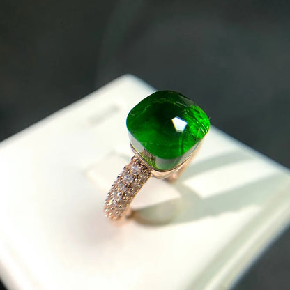 Candy Zircon Crystal Ring