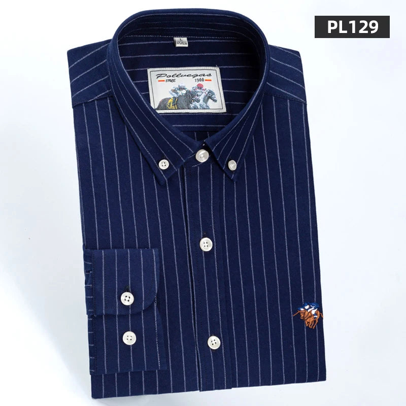 Oxford Striped Business Shirt