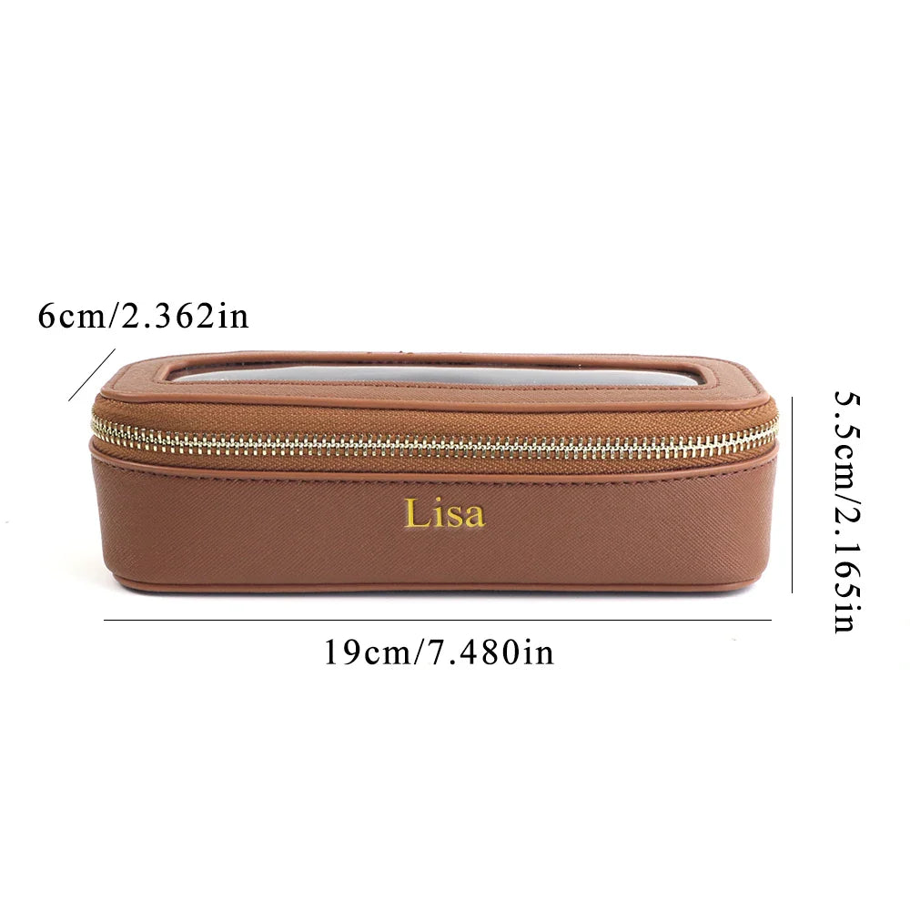 Personalized PU Makeup Brush Case