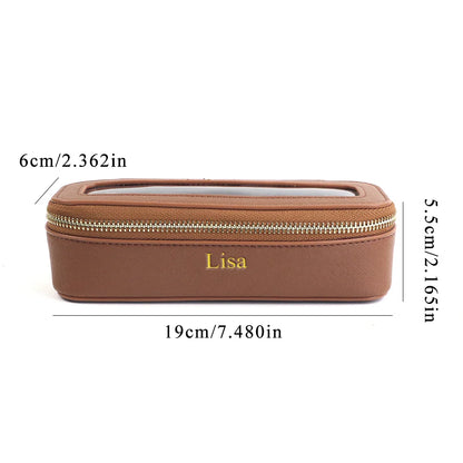 Personalized PU Makeup Brush Case