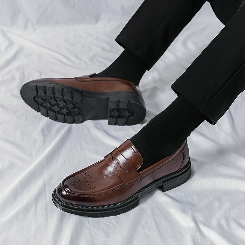 Leather Business Breathable Shoes