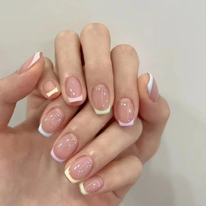 White Minimalist Press Nails