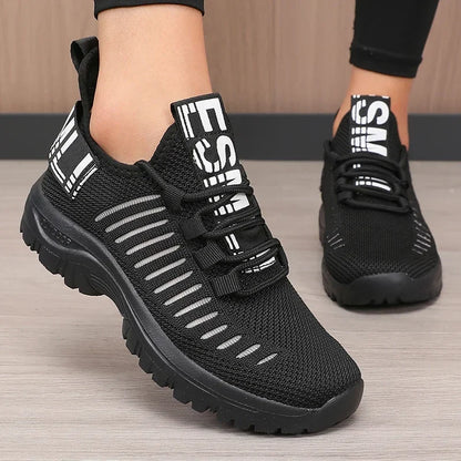 Cushioned Mesh Running Sneakers
