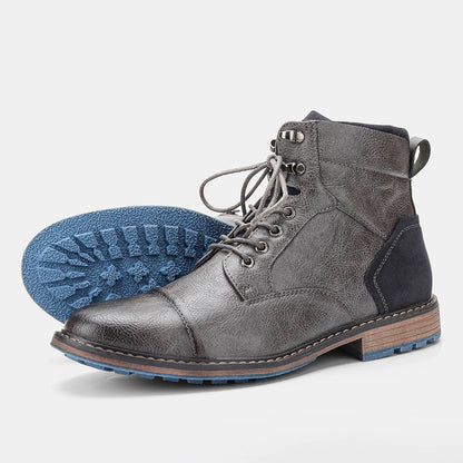 Leather Zip Ankle Boots