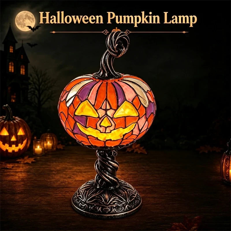 Resin Pumpkin Night Light