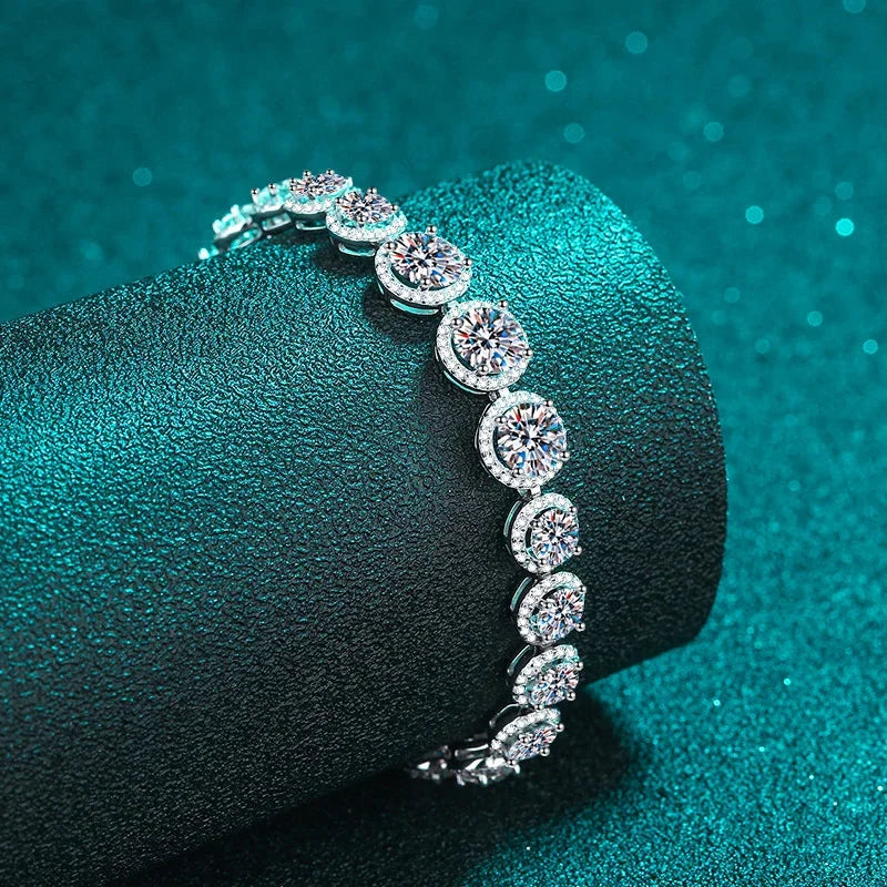 D Color Moissanite Tennis Bracelet