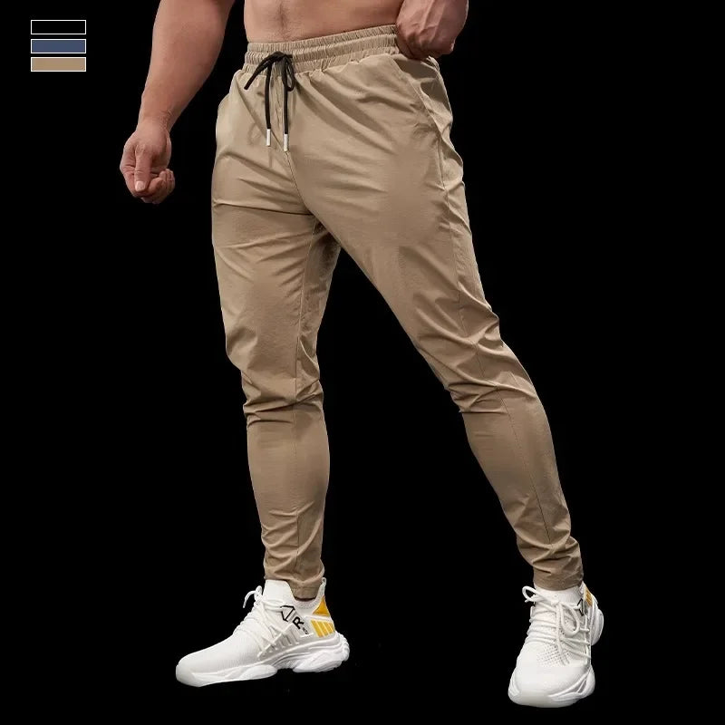 Quick-Dry Slim Cuffed Sports Trousers
