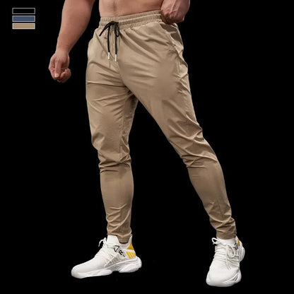 Quick-Dry Slim Cuffed Sports Trousers