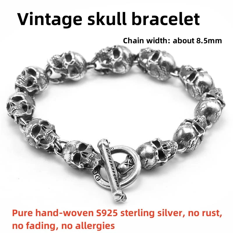 Vintage Sterling Silver Geometric Bangle