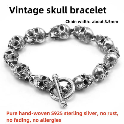 Vintage Sterling Silver Geometric Bangle
