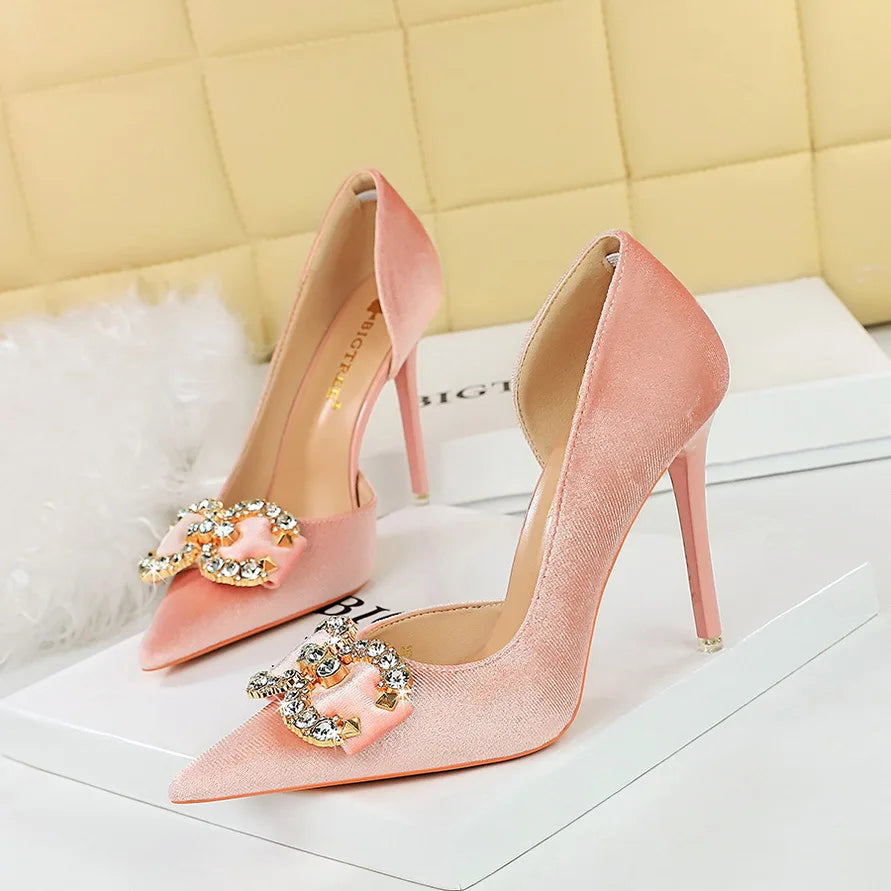 Pink Crystal Party Pumps