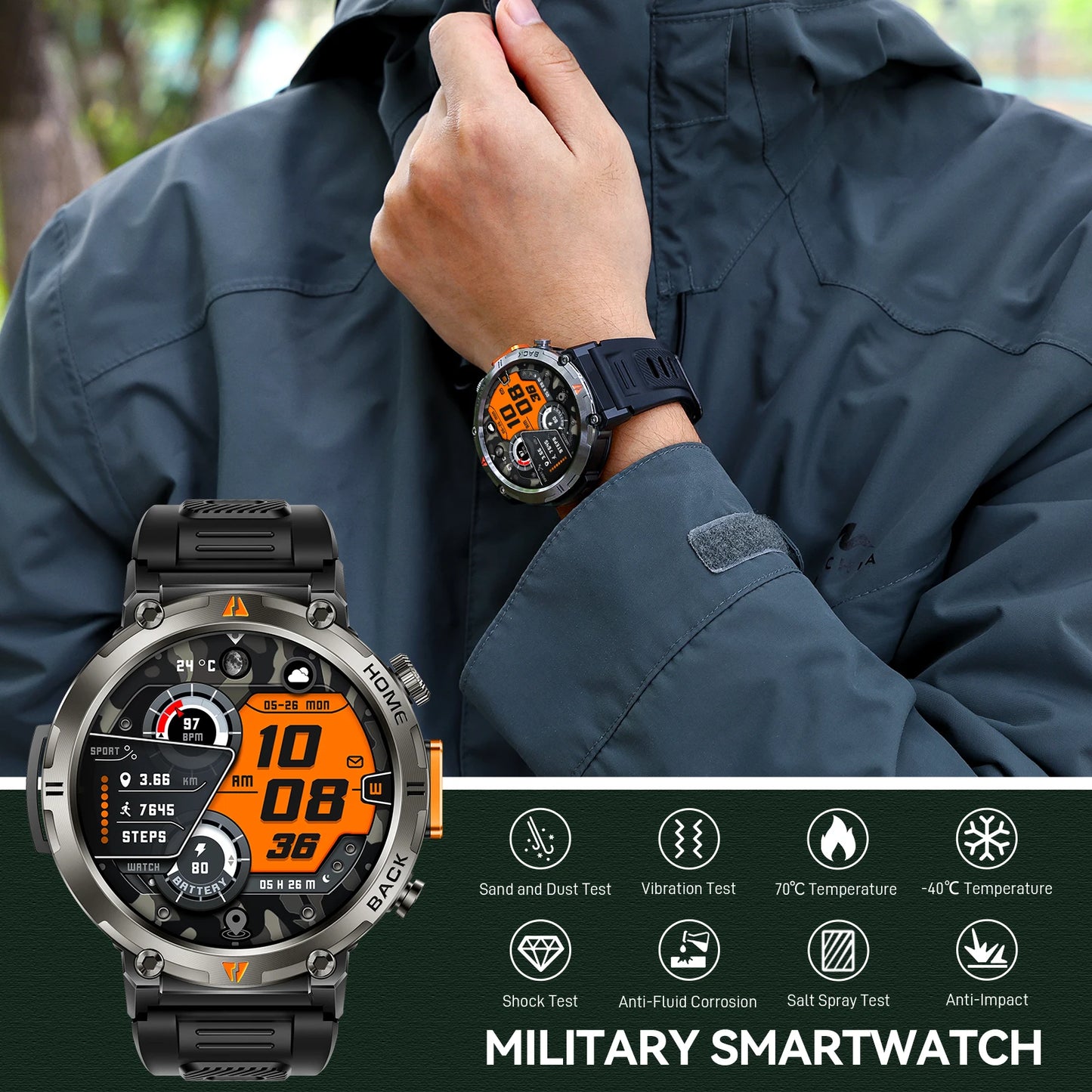 Military Sport Smartwatch