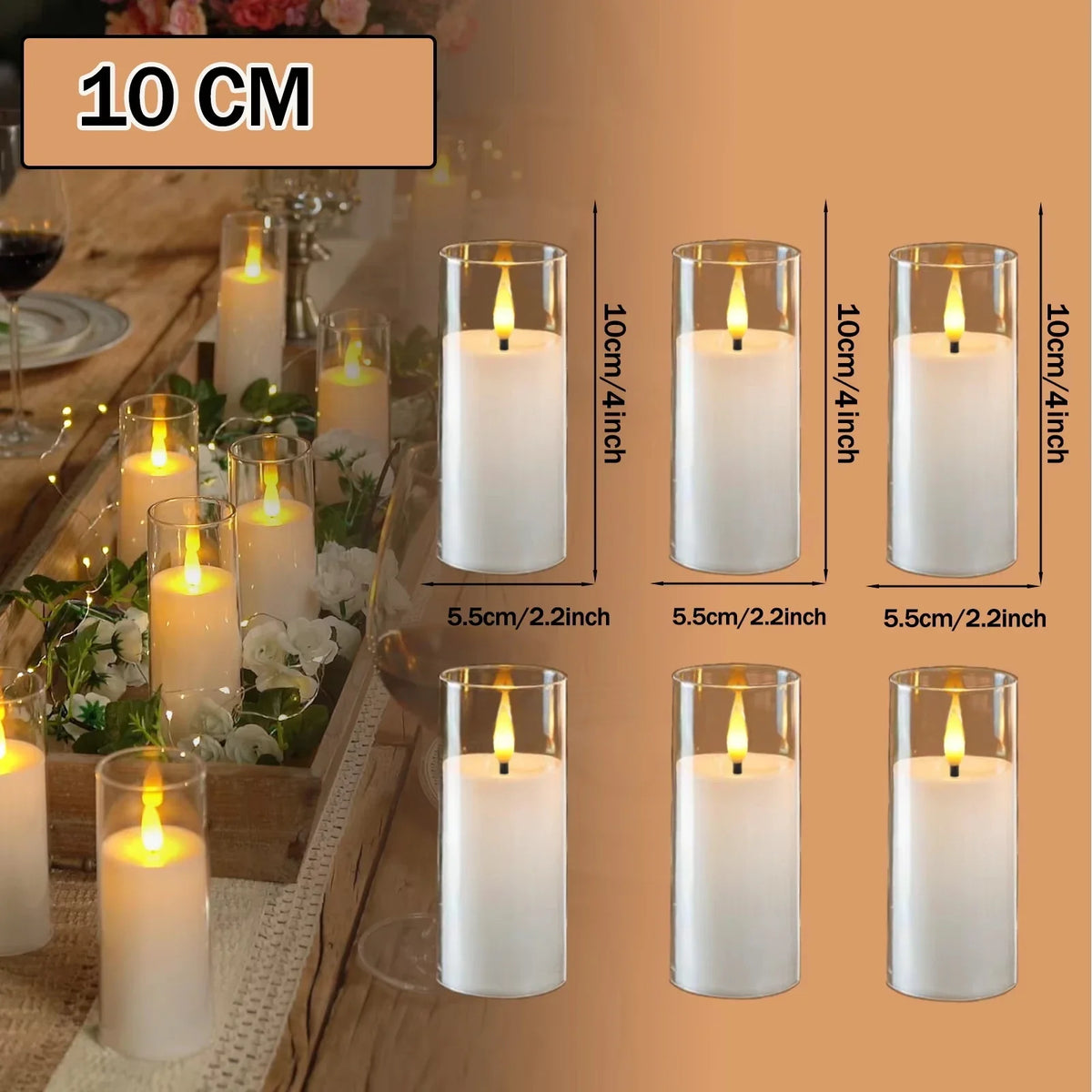 Flameless LED Flicker Candles