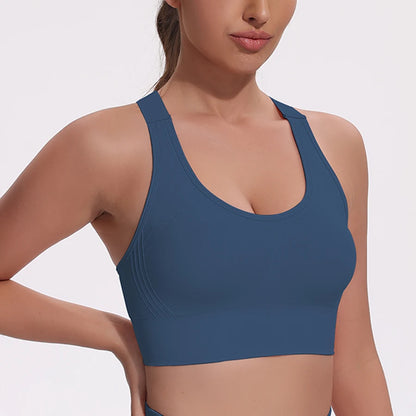 Hollow-Out Backless Sports Bra