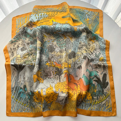 Imitation Silk Print Neckerchief