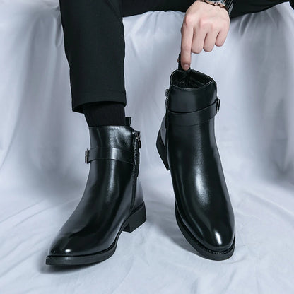 Leather Waterproof Riding Boots