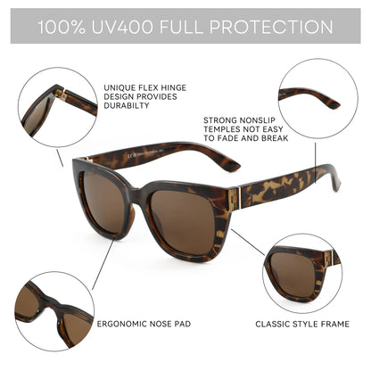 Square Polarized Fashion Sunglasses