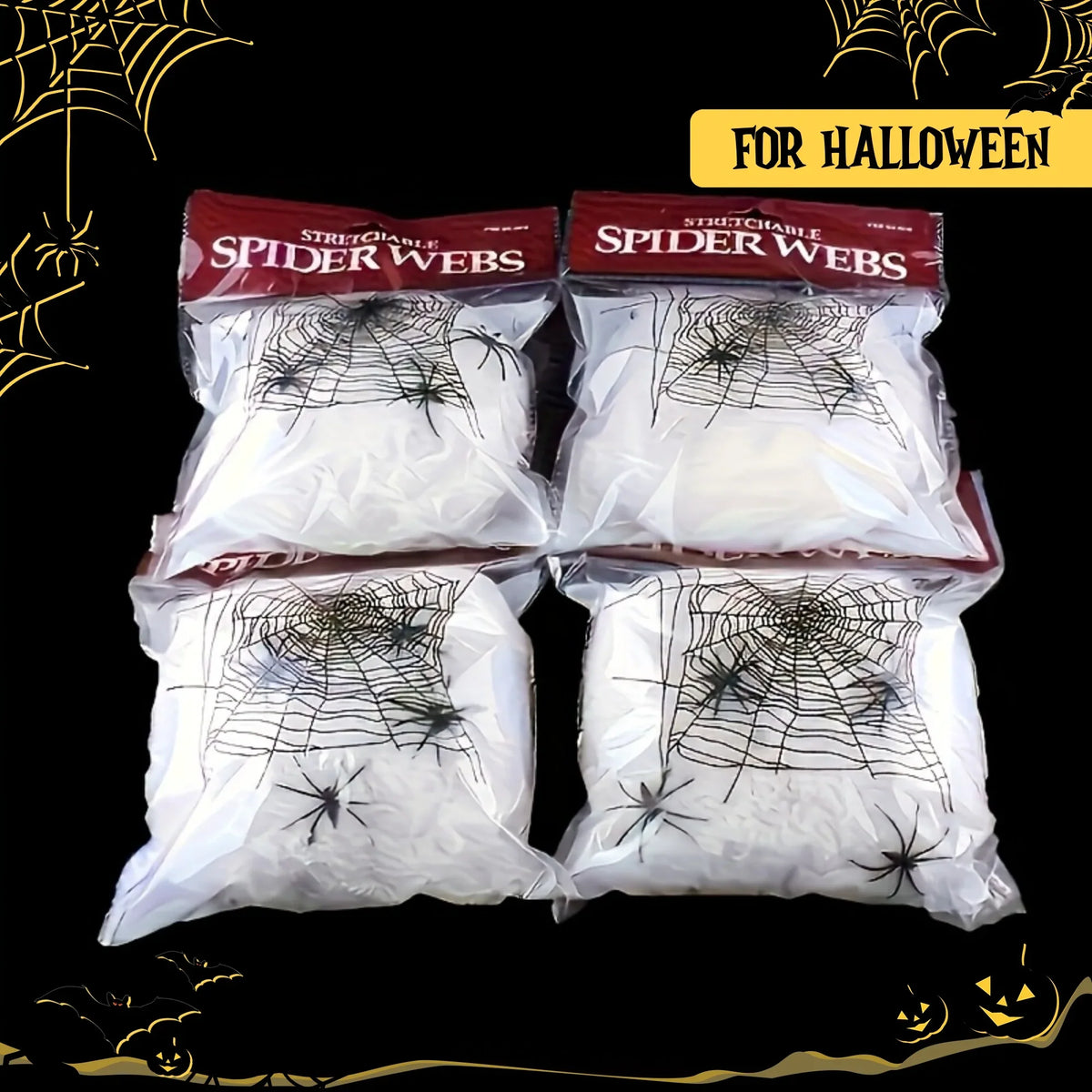 Stretchy Spider Web Decoration