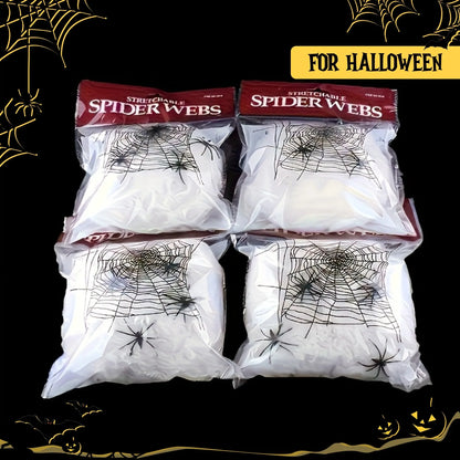 Stretchy Spider Web Decoration