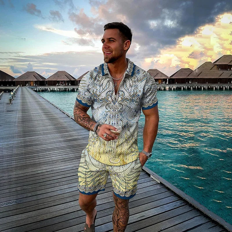 3D Print Polo Zip Tracksuit Set