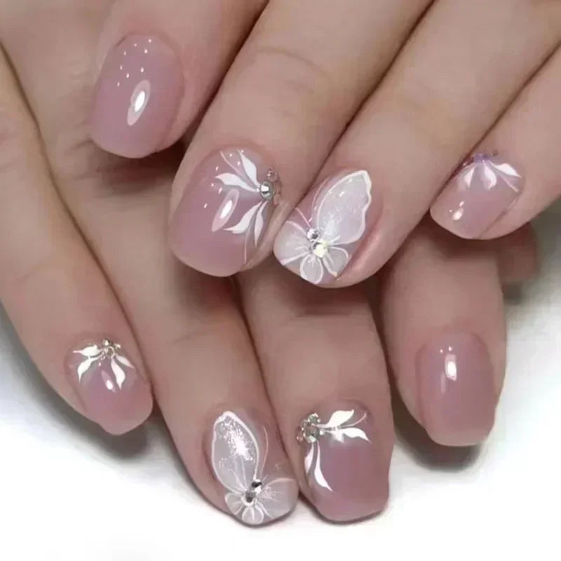 Green Leopard Press On Nails