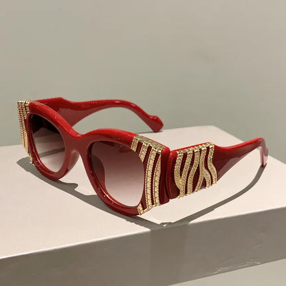Oval Gradient Party Sunglasses