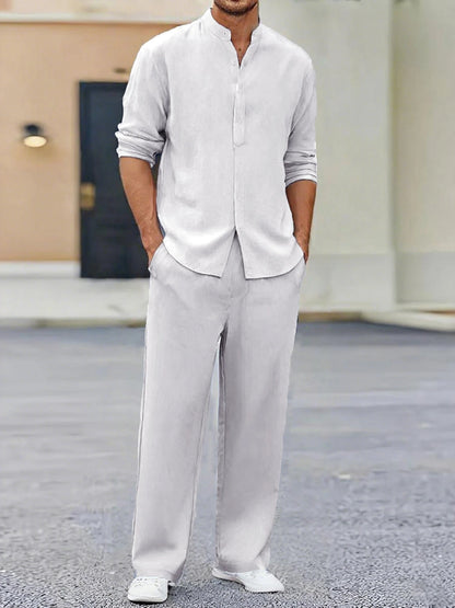 Loungewear Long-Sleeve Trousers Set