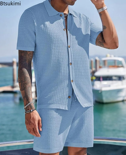Hawaiian 3D Print Shirt Shorts Set