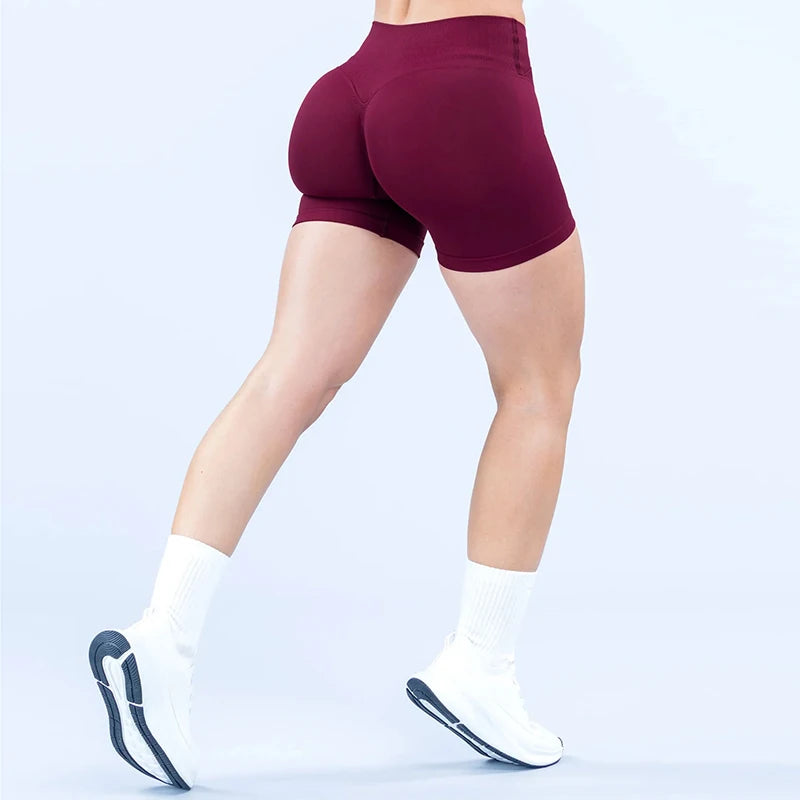 Low-Waist Seamless Yoga Shorts