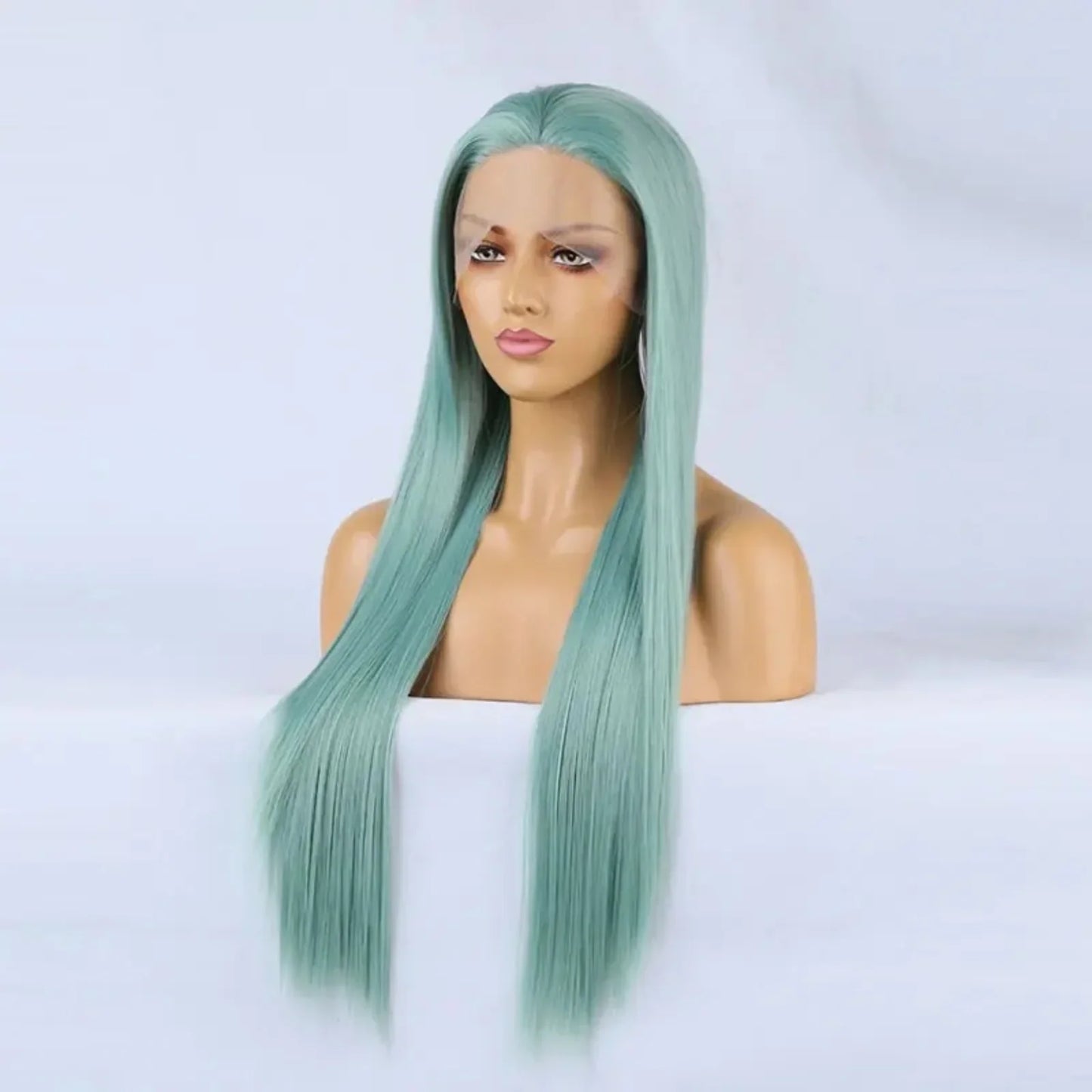 Long Green Wig