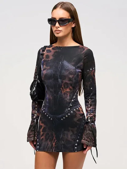 Vintage Bodycon Mini Dress
