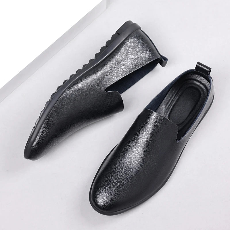 Leather Slip On Shoes