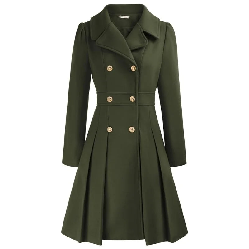 Lined Woolen Trench Coat
