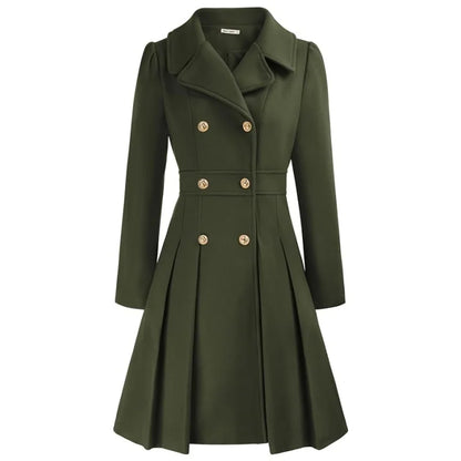Lined Woolen Trench Coat
