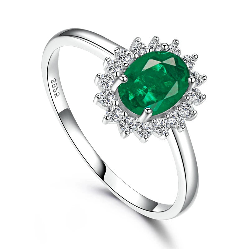 Floral Topaz Zircon Ring