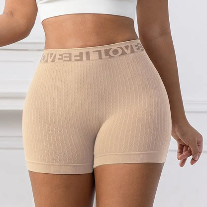 Ribbed Seamless Yoga Shorts