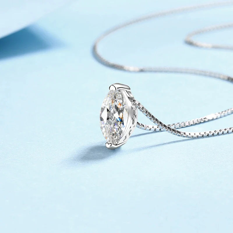 Marquise Moissanite Necklace
