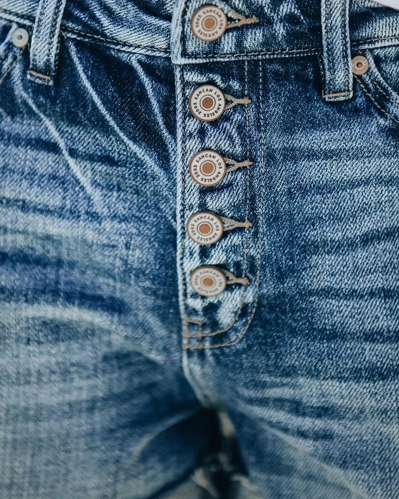 Ripped Denim Shorts