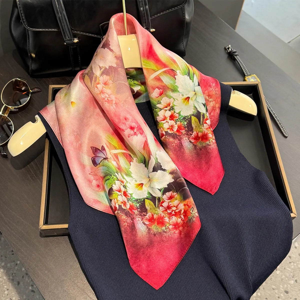 Real Silk 53cm Square Scarf