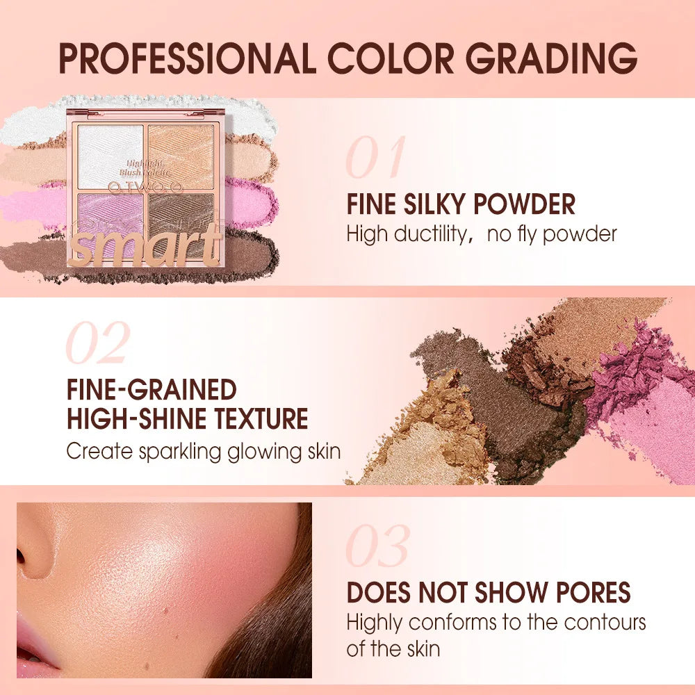 4 Color Blush Palette
