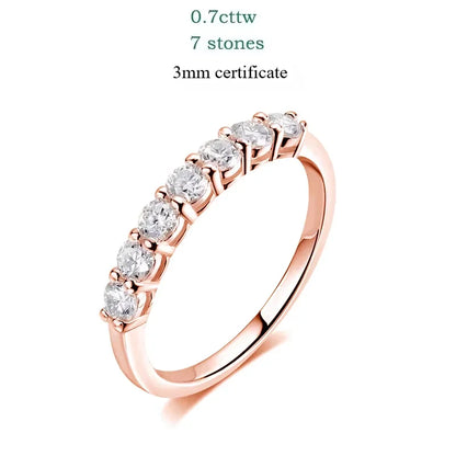 3mm Moissanite Silver Ring