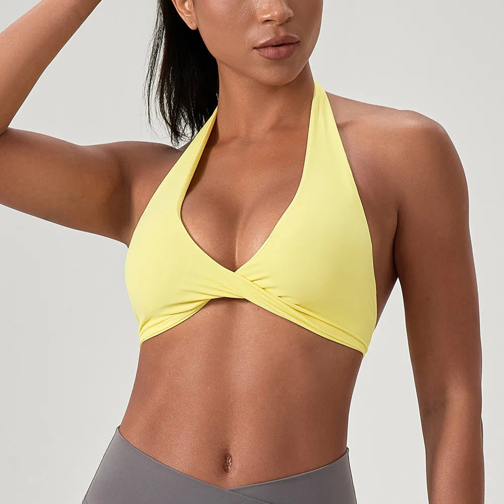 Halter Back Wire-Free Bra