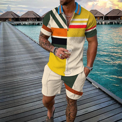 3D Print Polo Zip Tracksuit Set