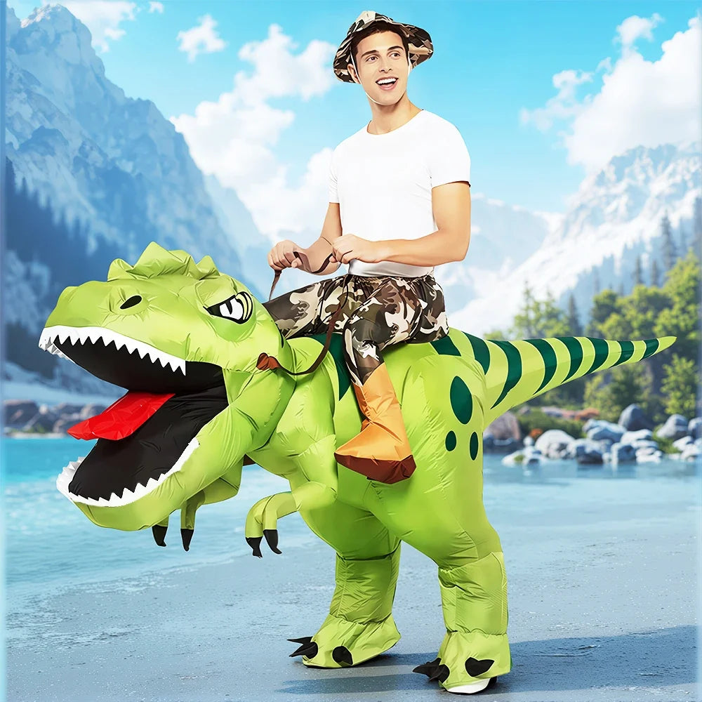 Inflatable Dinosaur Mascot Costume